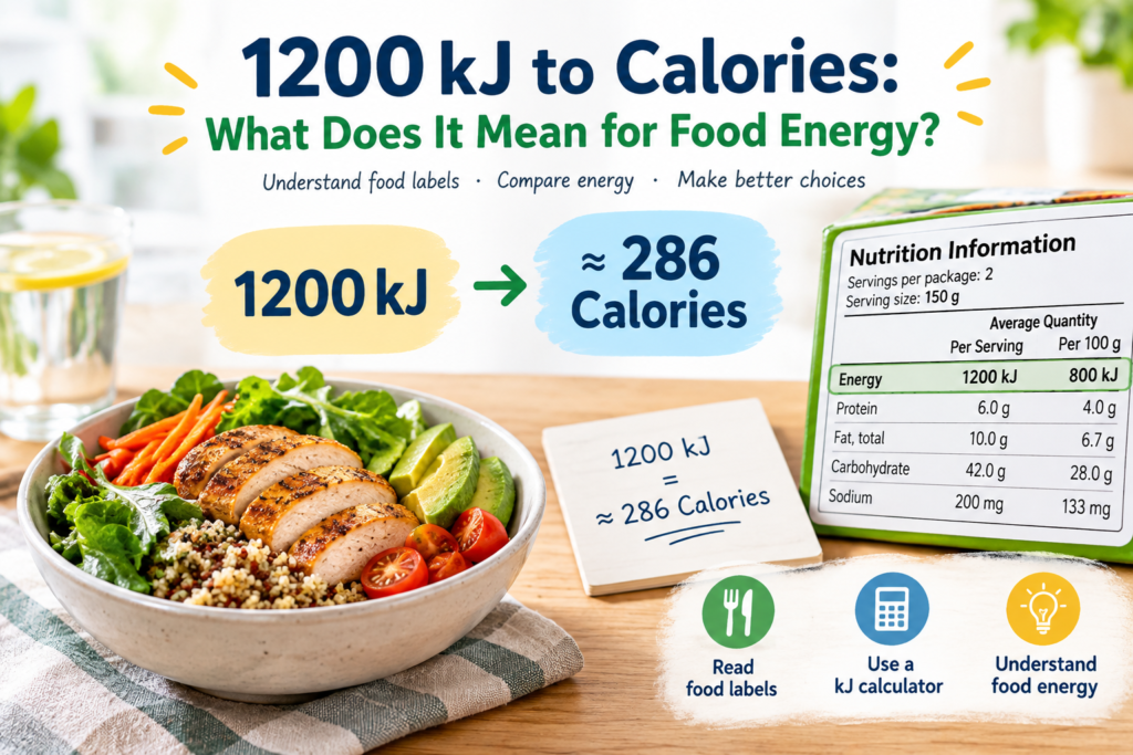 1200 kJ to Calories: What Does It Mean for Food Energy?
