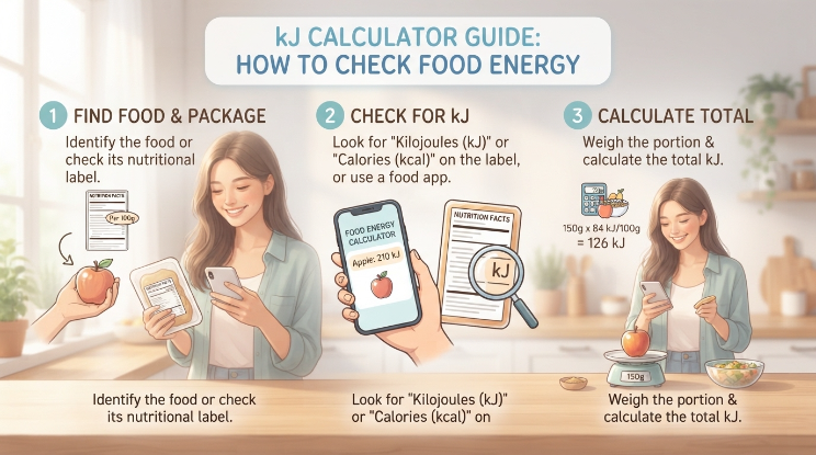 kJ Calculator Guide: How to Check Food Energy
